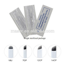 Many Size to Choose Microblade Needles for Eyebrow 3D Embroidery Manual Tattoo Pen